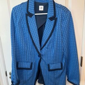 CAbi Blue Patterned Men's Blazer